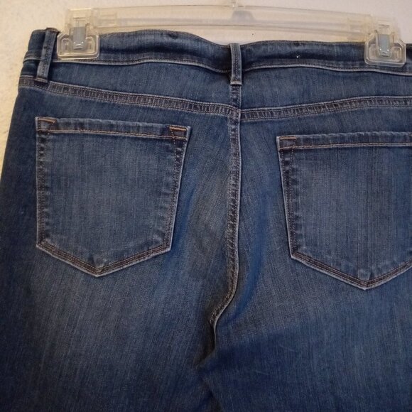 ANN TAYLOR LOFT Blue Denim Boot Cut mid Rise Jeans.  Size 6 - Picture 3 of 9